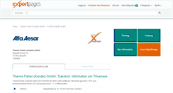 Desktop Screenshot of alfaaesar.exportpages.se
