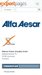 Mobile Screenshot of alfaaesar.exportpages.no