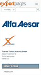 Mobile Screenshot of alfaaesar.exportpages.cz