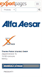 Mobile Screenshot of alfaaesar.exportpages.pl