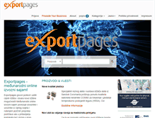 Tablet Screenshot of exportpages.com.hr