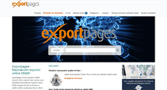 Desktop Screenshot of exportpages.cz