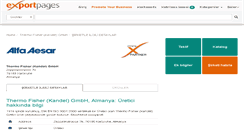 Desktop Screenshot of alfaaesar.exportpages.com.tr