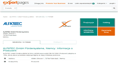 Desktop Screenshot of alfatec.exportpages.pl