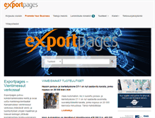 Tablet Screenshot of exportpages.fi