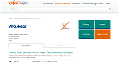 Desktop Screenshot of alfaaesar.exportpages.fi