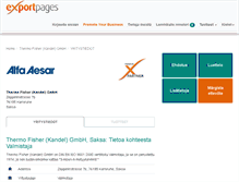Tablet Screenshot of alfaaesar.exportpages.fi